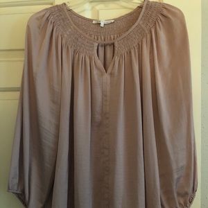 Champagne blush dress top